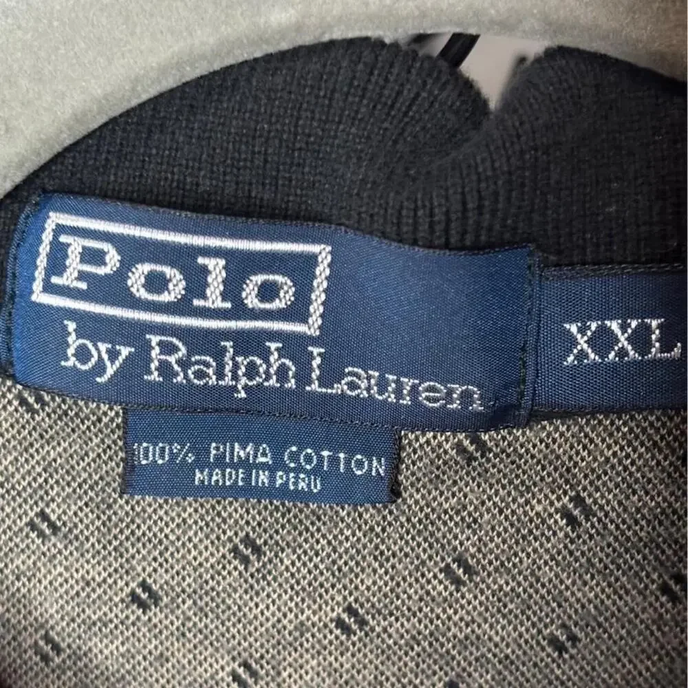 Polo Ralph Lauren XXL Pima Cotton Grey Geometric Micro Print Polo Shirt